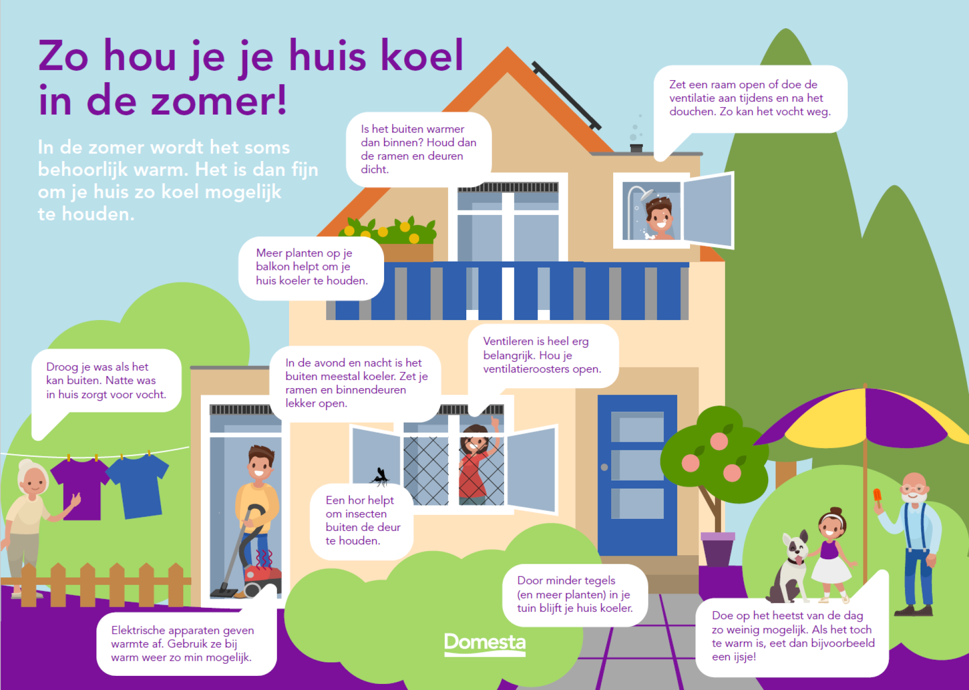 Zo hou je je huis koel in de zomer! › Domesta
